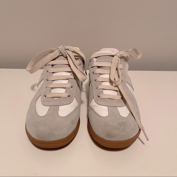 MAISON MARGIELA Replica low-top leather and suede sneakers (EU 39 | US 6) - Picture 3 of 9